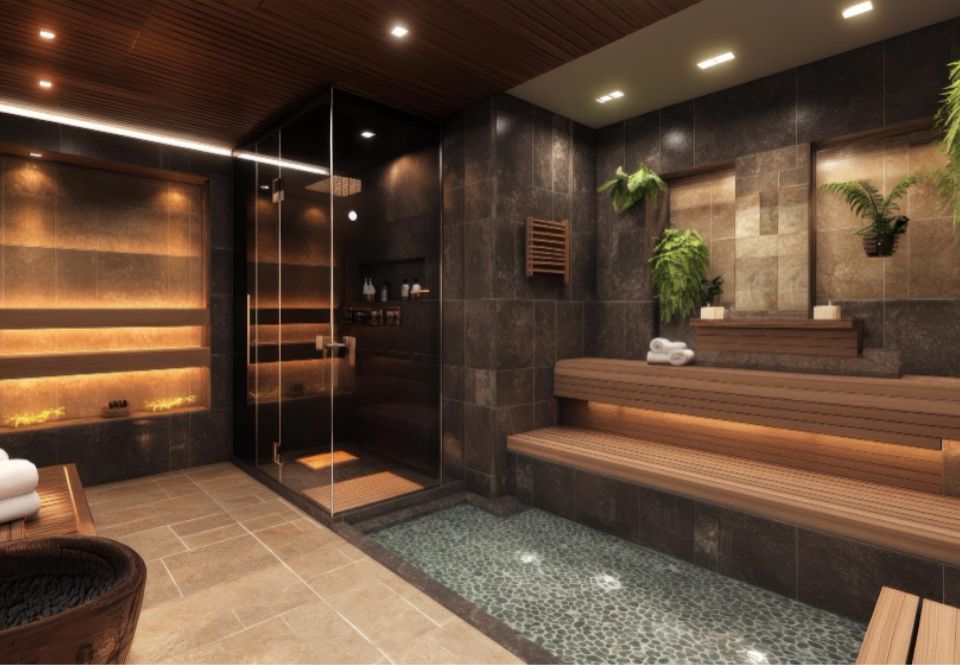 Sauna no banheiro - Pool Rescue